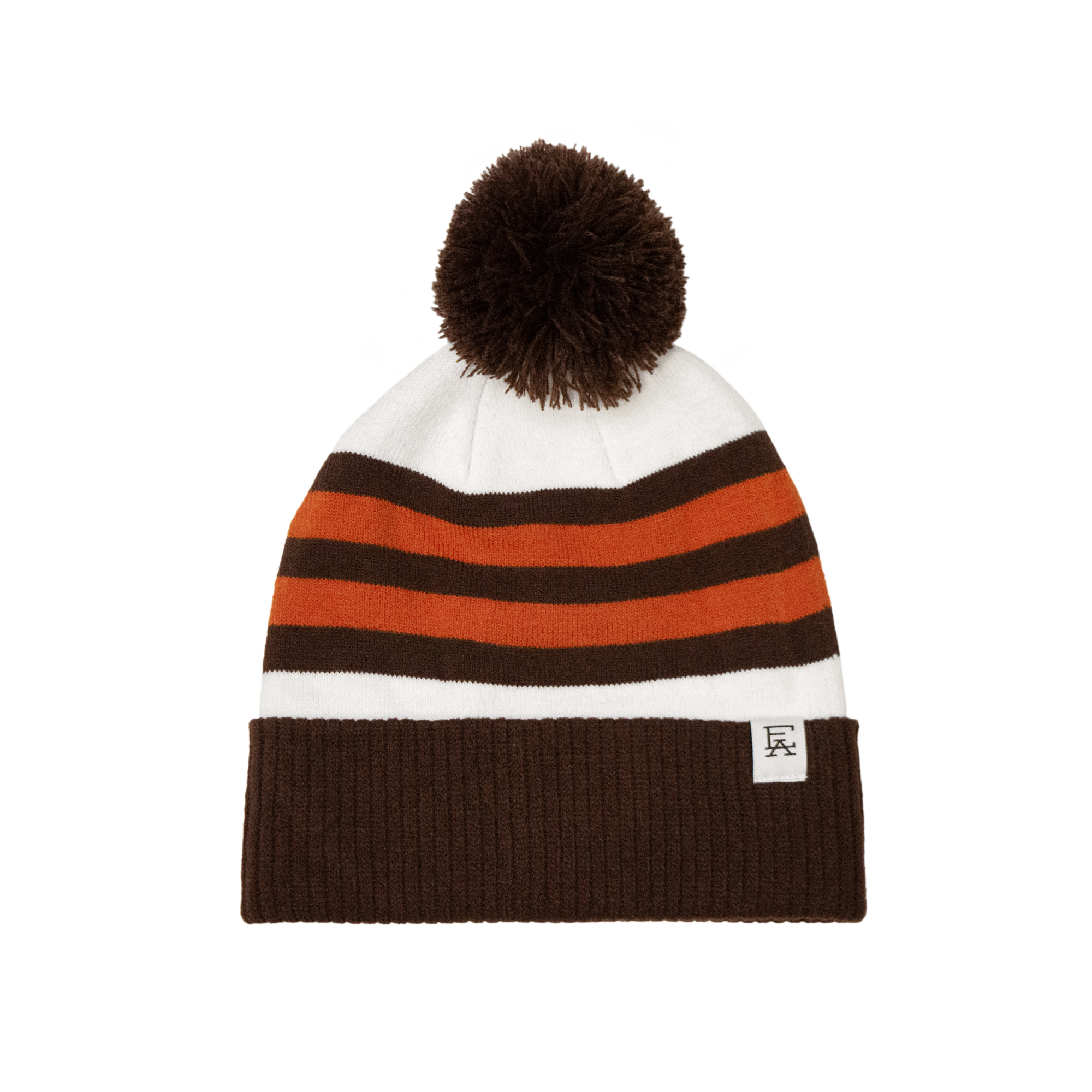 Cleveland Team Stripe Pom Beanie
