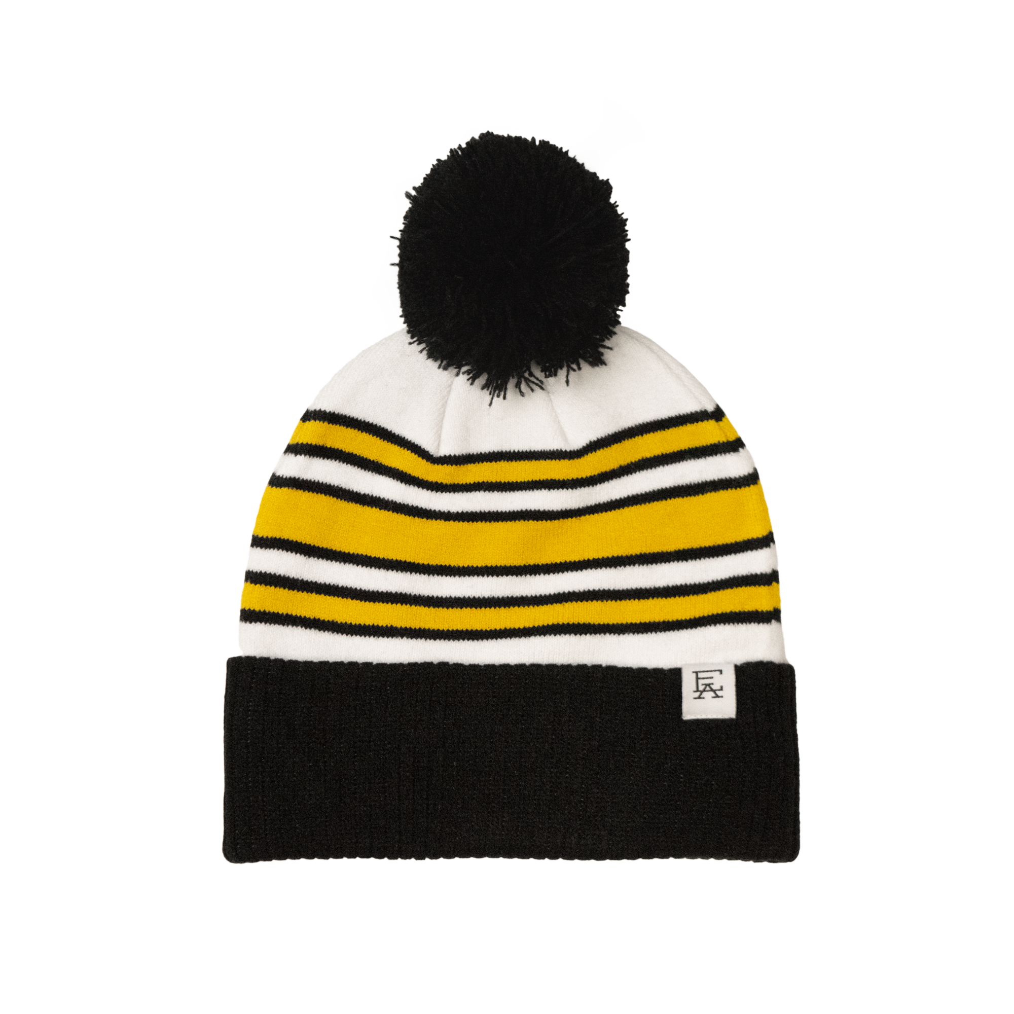 Pittsburgh Team Stripe Pom Beanie