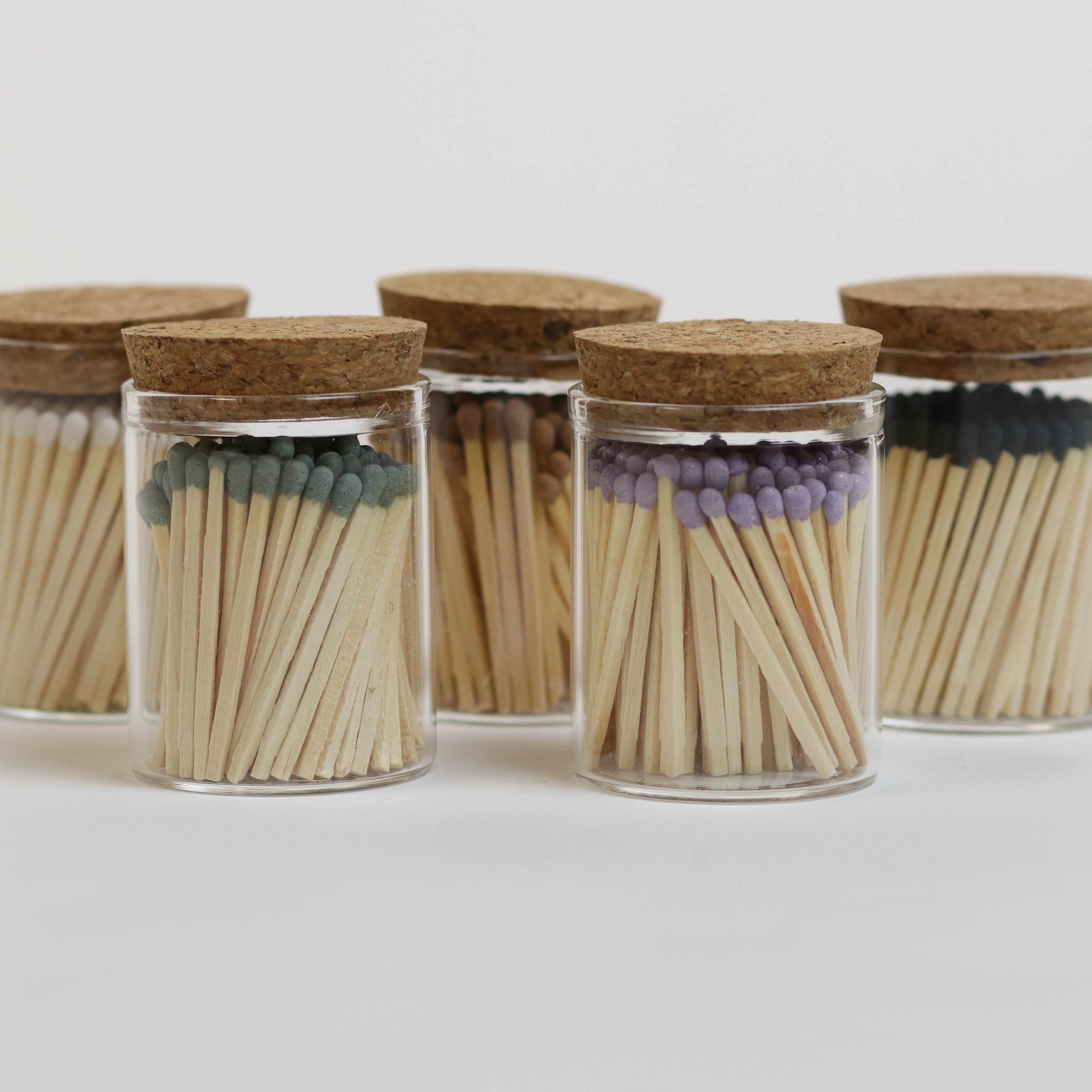 2" Matches in Cork Top Jar