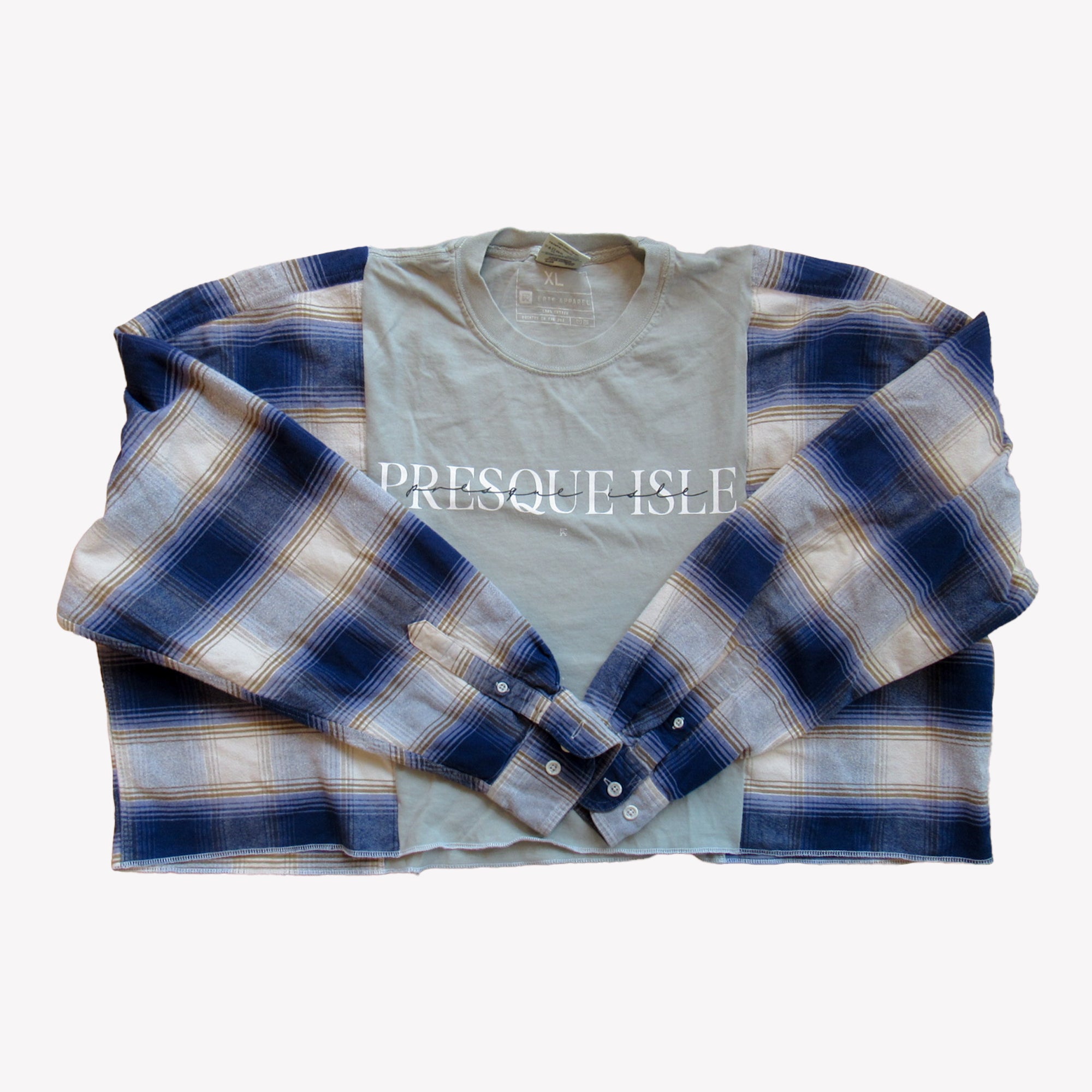 Presque Isle Script Flannel
