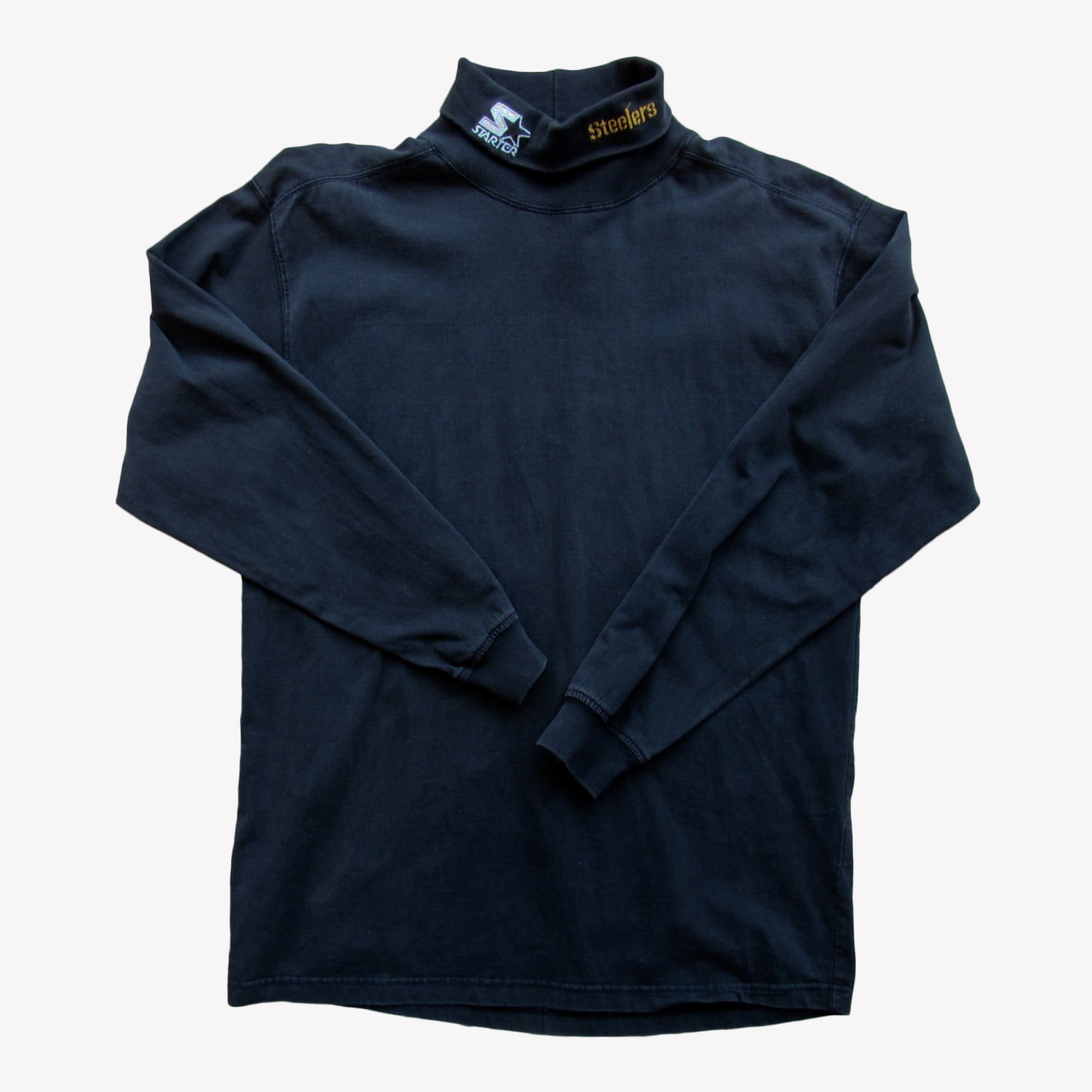 Steelers Embroidered Mock Neck Long Sleeve