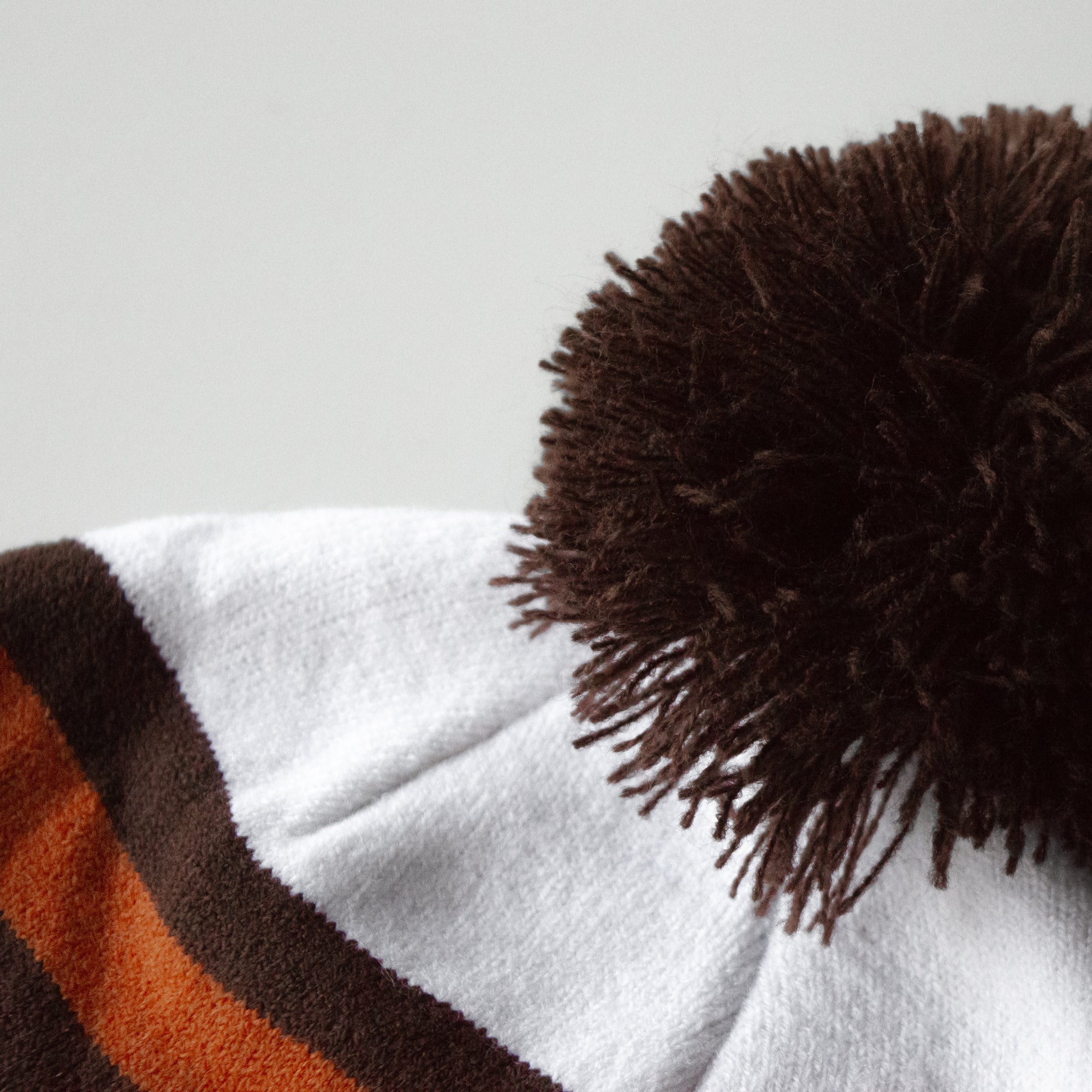 Cleveland Team Stripe Pom Beanie